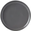 Assiette plate ronde uni gris mat^Gifi New