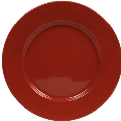 Assiette plate rouge^Gifi Sale