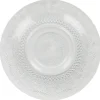 Assiette plate transparente ciselée^Gifi