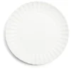 Assiette plate Venise rebord ondulé faïence blanc Ø26cm^Gifi Clearance