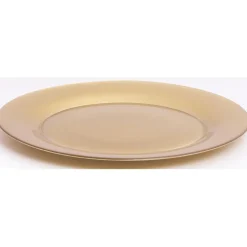 Assiette plate verre Zana dorée^Gifi New