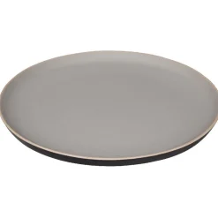 Assiette plate Zenco bicolore gris et taupe^Gifi Discount