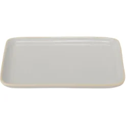 Assiette rectangulaire faïence gris 28,5x19,5cm^Gifi Hot