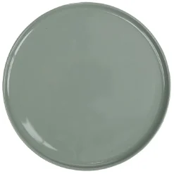 Assiette ronde plate Nordic porcelaine vert^Gifi Best