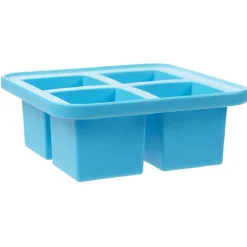 Bac à glaçon XXL en silicone 4 compartiments blanc/bleu^Gifi Outlet