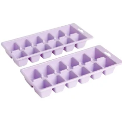 Bac à glaçons en plastique vert violet x2^Gifi Best