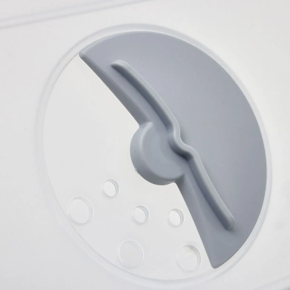 Rangement|Gifi Bac avec couvercle rabattable 12L plastique transparent gris