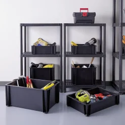 Rangement|Gifi Bac de manutention noir 8L