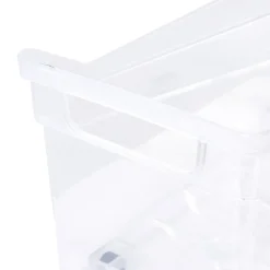 Rangement|Gifi Bac de rangement à roulettes transparent 12L