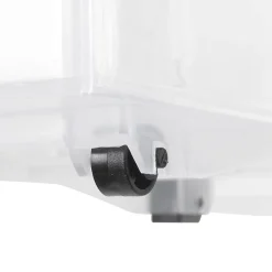 Rangement|Gifi Bac de rangement à roulettes transparent 12L