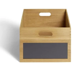 Rangement|Gifi Bac de rangement bois et ardoise 33xH20x29cm Taille M