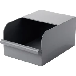 Rangement|Gifi Bac de rangement en métal gris - L17,5 x l25 x H12,5 cm