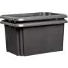 Rangement|Gifi Bac de rangement en plastique noir x2