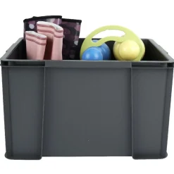 Rangement|Gifi Bac de rangement gris anthracite 45 L