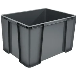 Rangement|Gifi Bac de rangement gris anthracite 45 L