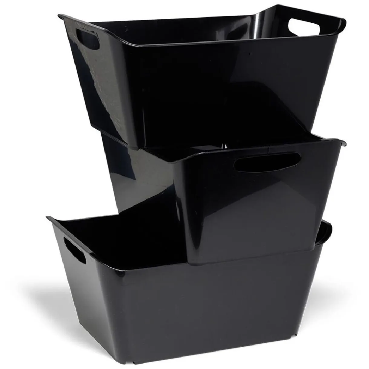 Rangement|Gifi Bac de rangement 18L x3