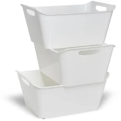 Rangement|Gifi Bac de rangement 18L x3