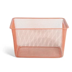 Rangement|Gifi Bac de rangement métal rouge ou gris 41x29,5xH23cm