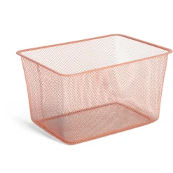 Rangement|Gifi Bac de rangement métal rouge ou gris 41x29,5xH23cm