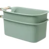 Rangement|Gifi Bac de rangement plastique poignée bois Taille M x2