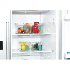 Bac de rangement pour frigo avec poignée x4^Gifi Online