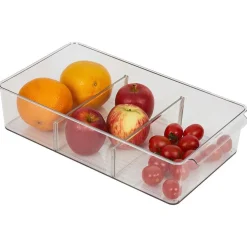 Bac de rangement transparent pour frigo L.36,5x20,5xH8,1cm^Gifi Outlet