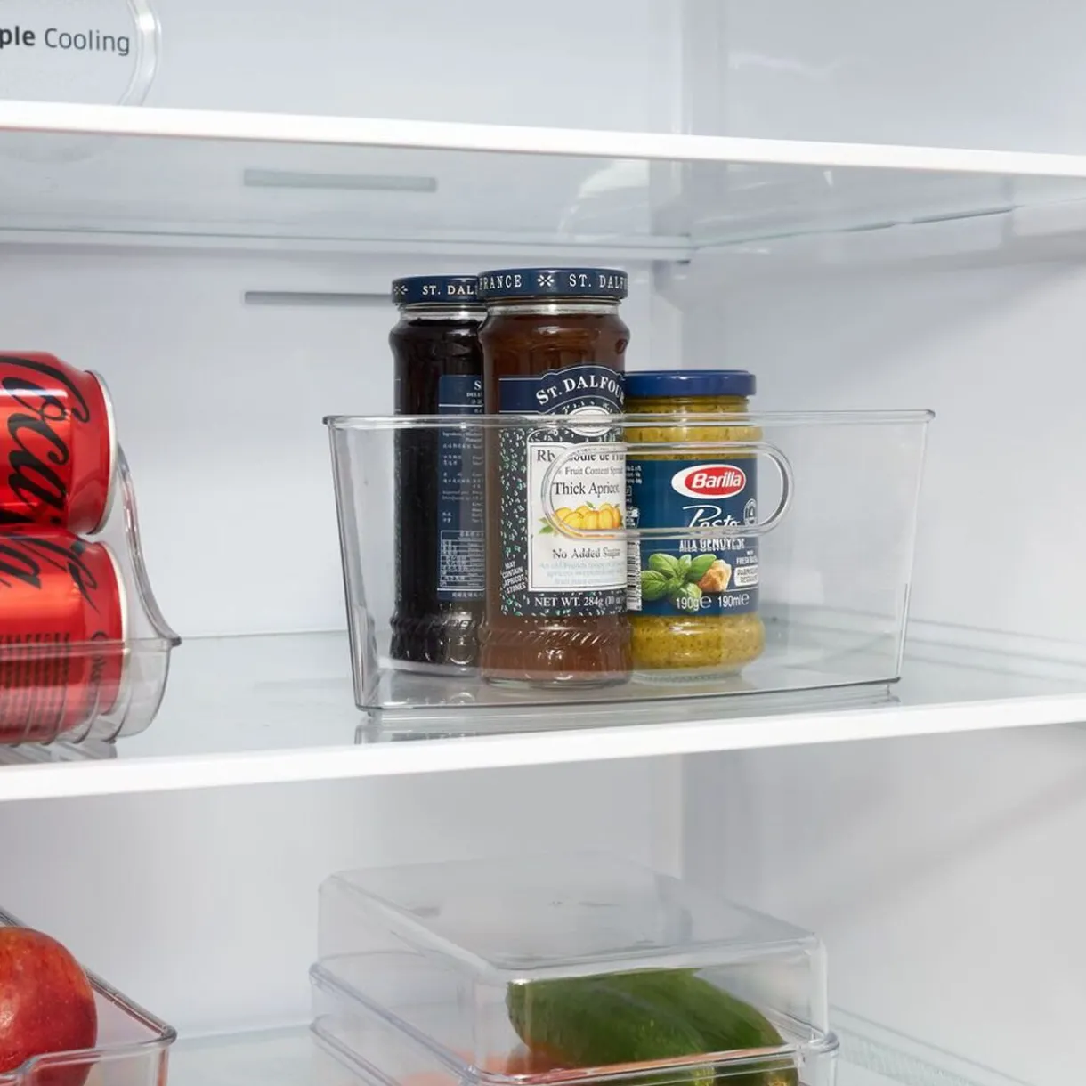 Bac de rangement triangulaire transparent pour frigo 3L^Gifi Best