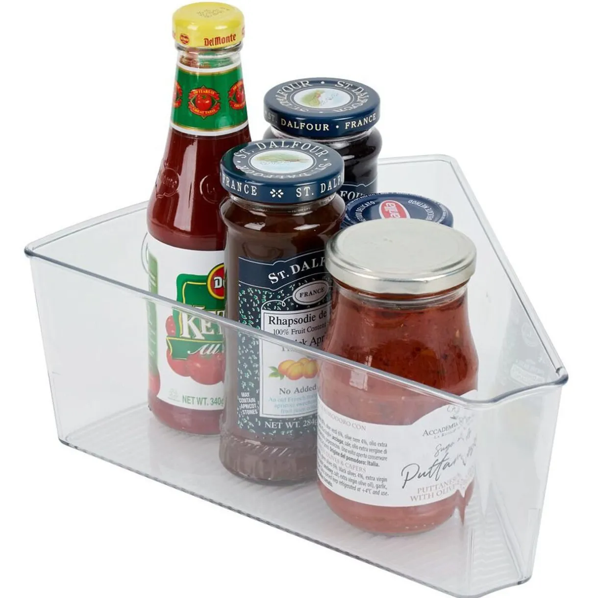 Bac de rangement triangulaire transparent pour frigo 3L^Gifi Best