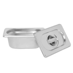 Bac inox avec couvercle préparation conservation L.17,5 cm^Gifi New