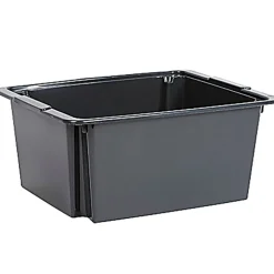 Rangement|Gifi Bac plastique 14 L gris