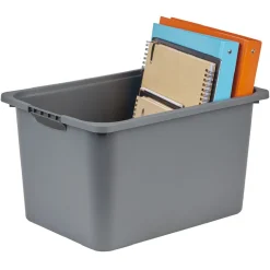 Rangement|Gifi Bac plastique gris