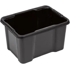 Rangement|Gifi Bac plastique recyclé noir 16L