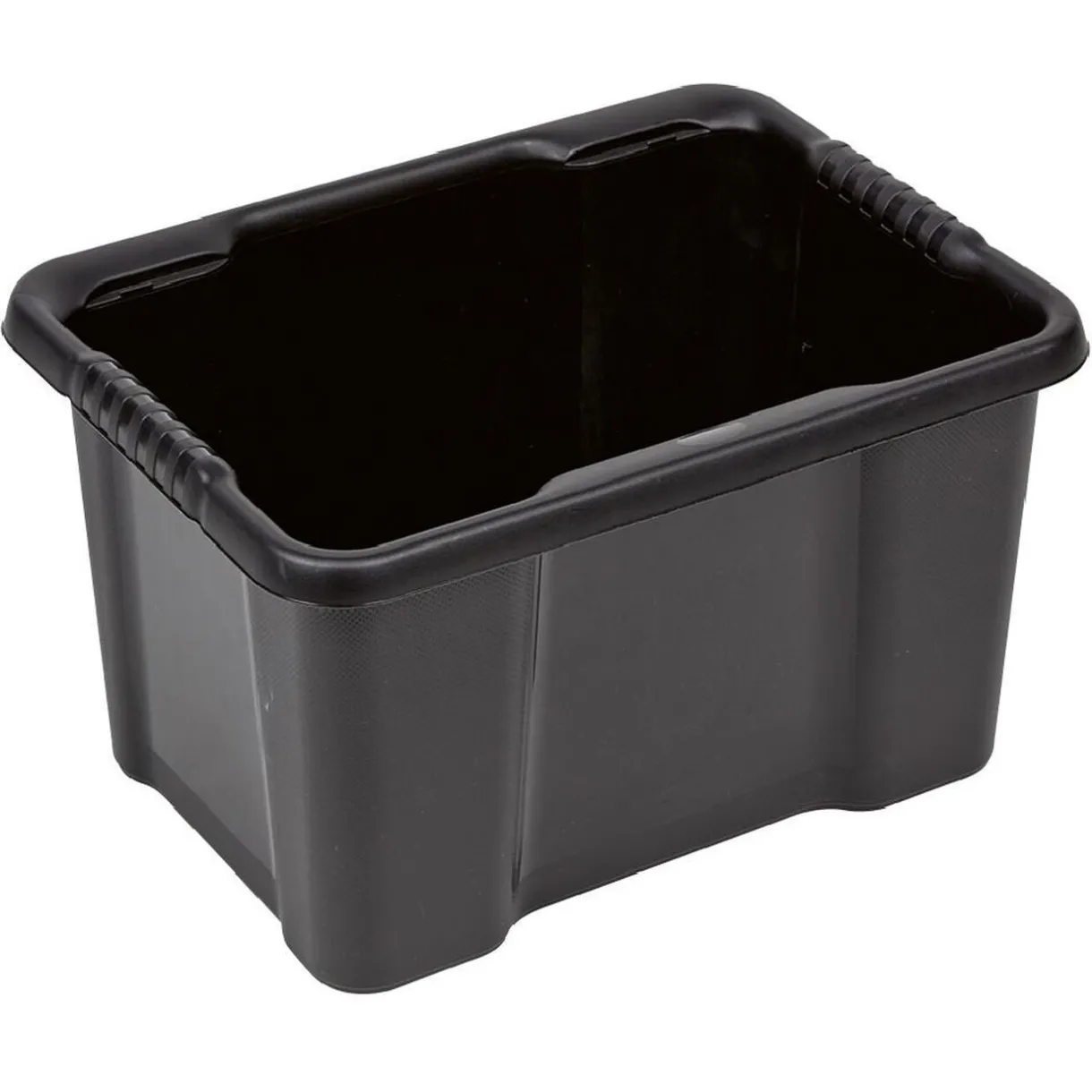 Rangement|Gifi Bac plastique recyclé noir 16L