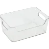 Bac rangement frigo 2L plastique transparent 20,5x14xH8,5cm^Gifi
