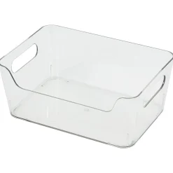 Bac rangement frigo 2L plastique transparent 20,5x14xH8,5cm^Gifi