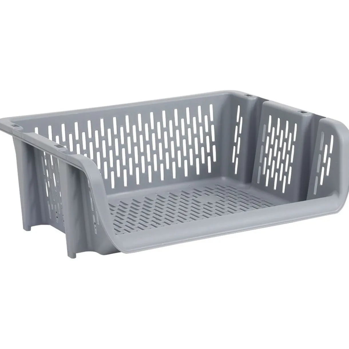 Rangement|Gifi Bac superposable large en plastique 39x30,5xH13cm