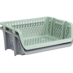 Rangement|Gifi Bac superposable large en plastique 39x30,5xH13cm
