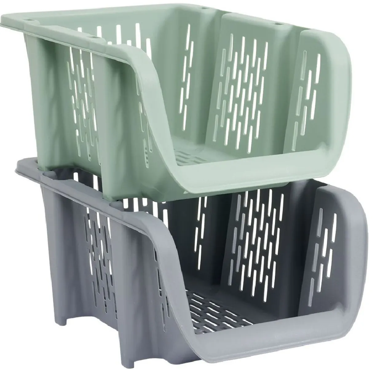 Rangement|Gifi Bac superposable étroit en plastique 31x20,5xH13,5cm