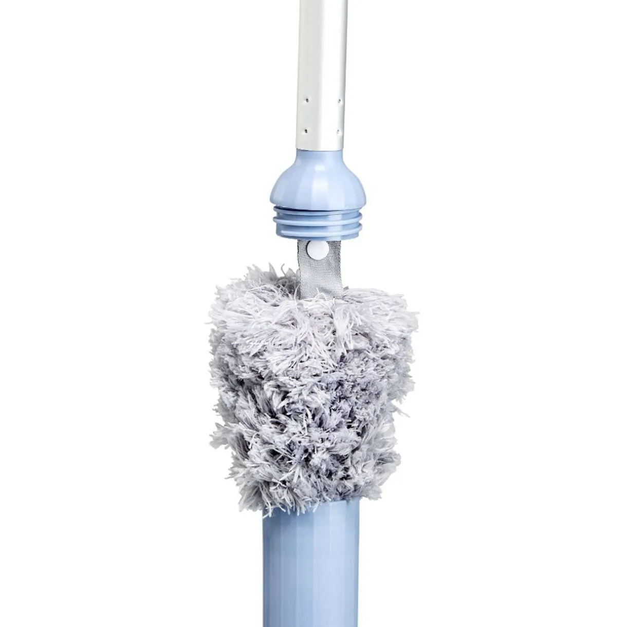 Nettoyage Et Entretien|Gifi Balai avec plumeau intégré au manche gris et bleu