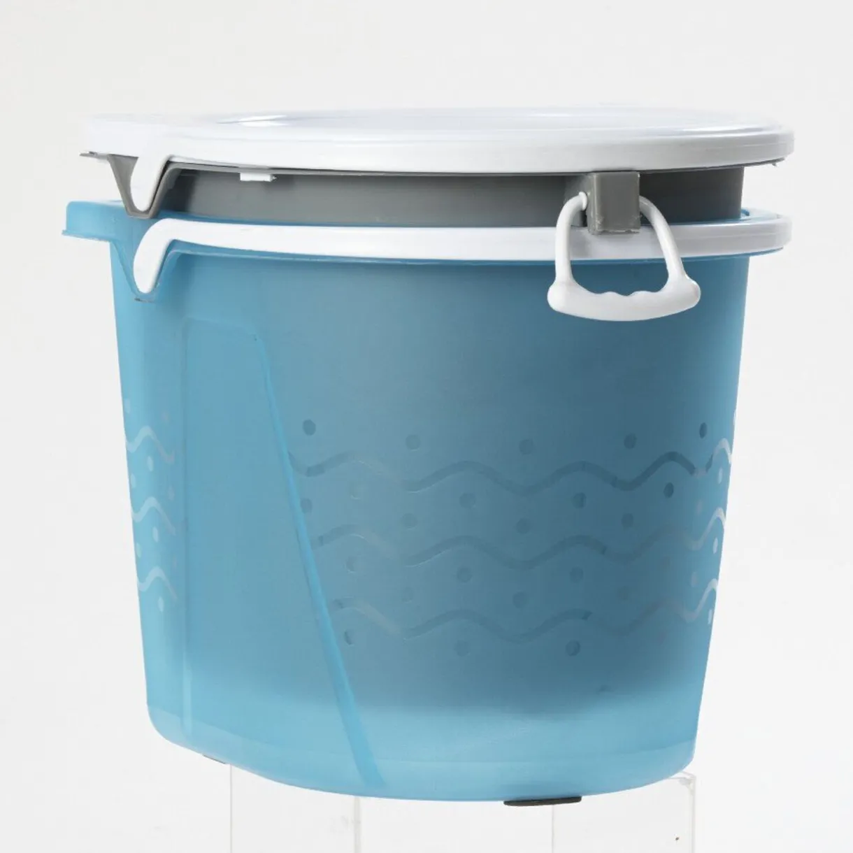 Entretien Du Linge|Gifi Balai magique seau essoreur bleu gris