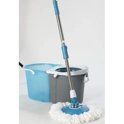 Nettoyage Et Entretien|Gifi Balai magique seau essoreur bleu gris