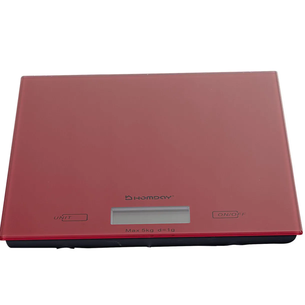 Balance de cuisine électronique et tactile rouge Homday^Gifi