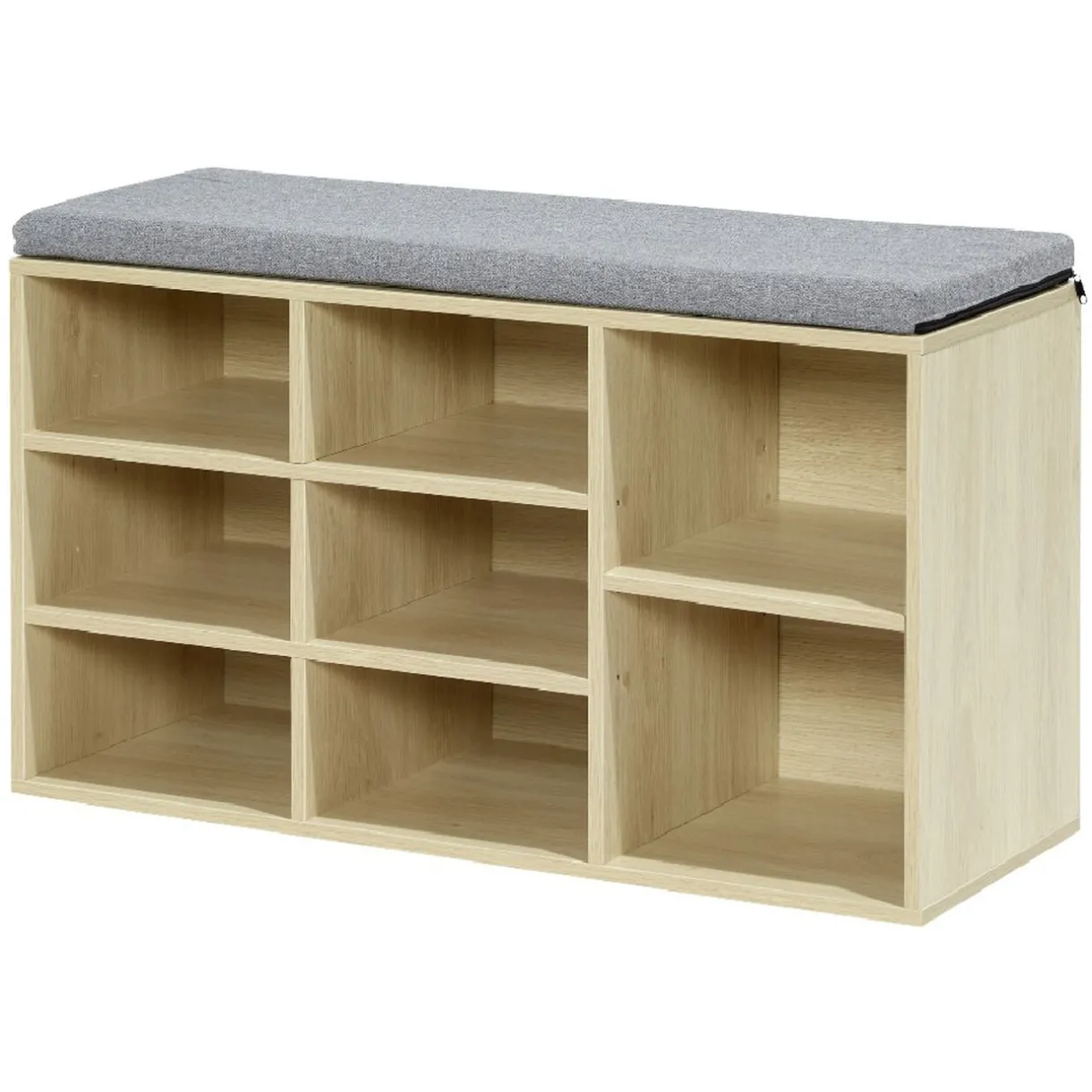 Rangement|Gifi Banc meuble à chaussures 2en1 8 compartiments