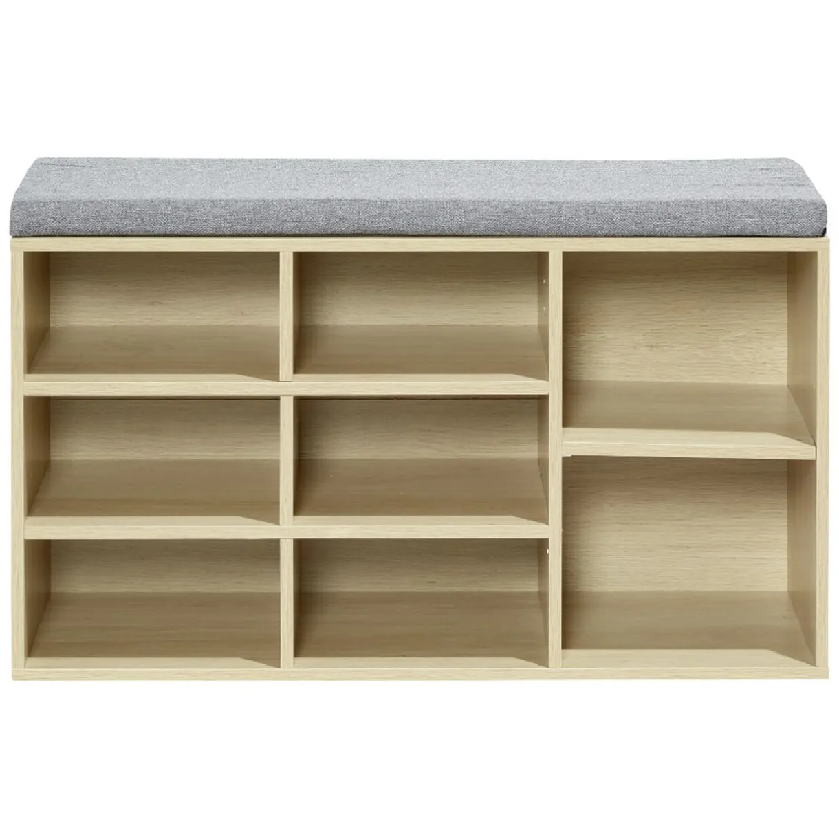 Rangement|Gifi Banc meuble à chaussures 2en1 8 compartiments