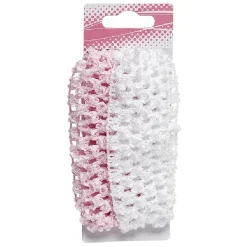 Clearance Gifi Bandeau maille rose et blanc