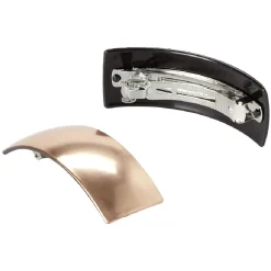 New Gifi Barrette à cheveux bombée uni