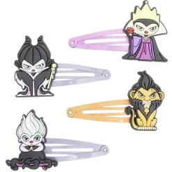 Hot Gifi Barrette Disney Villains x4 - Maléfique Scar Ursula Grimhilde