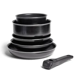 Batterie de cuisine 6 pièces aluminium noir^Gifi Clearance
