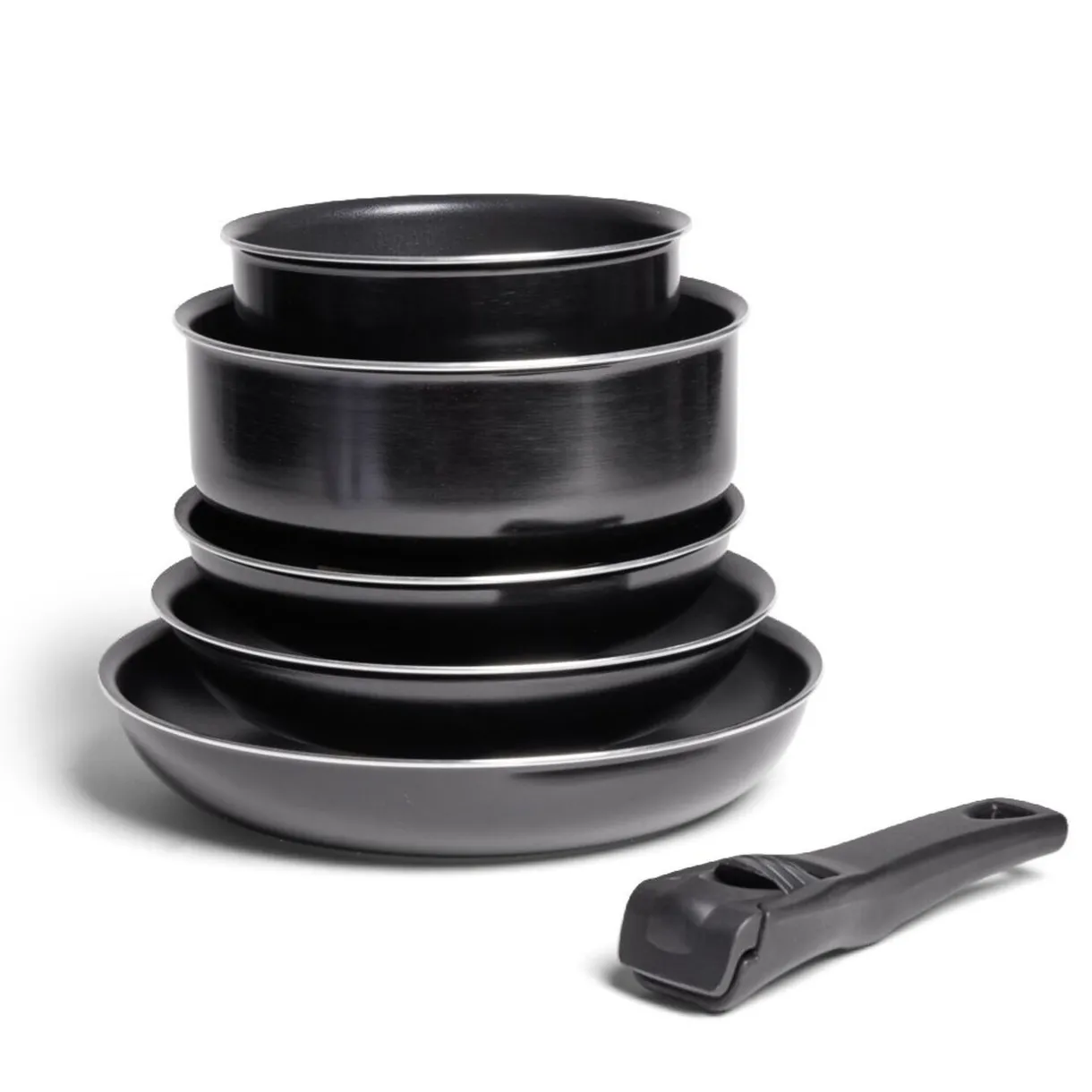 Batterie de cuisine 6 pièces aluminium noir^Gifi Clearance