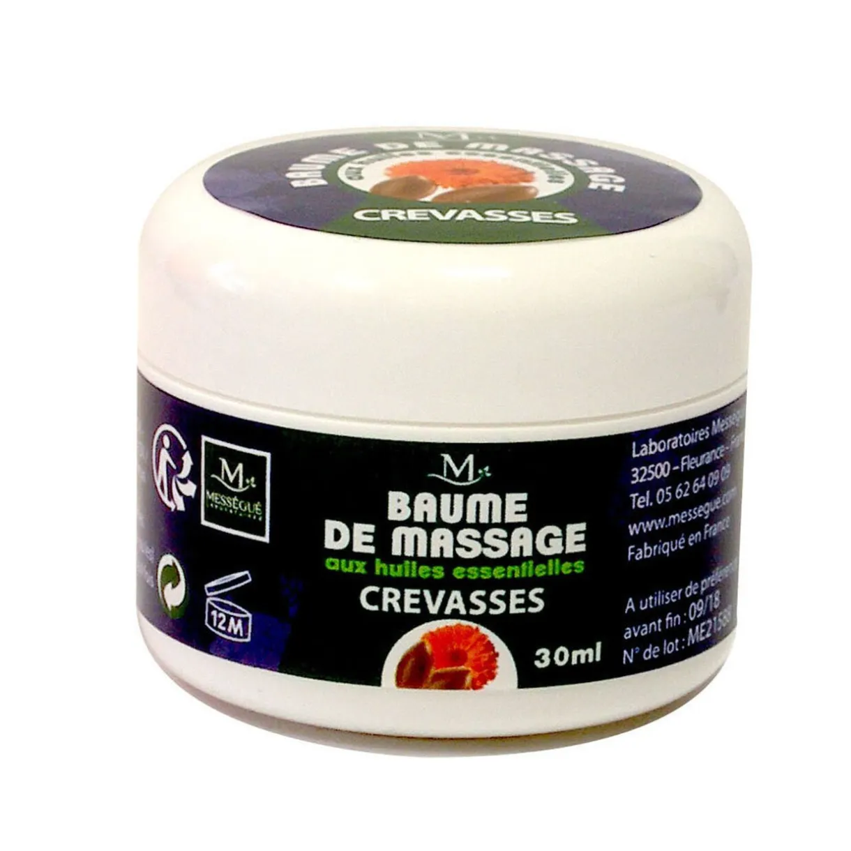 Best Gifi Baume de massage Crevasses aux Huiles essentielles